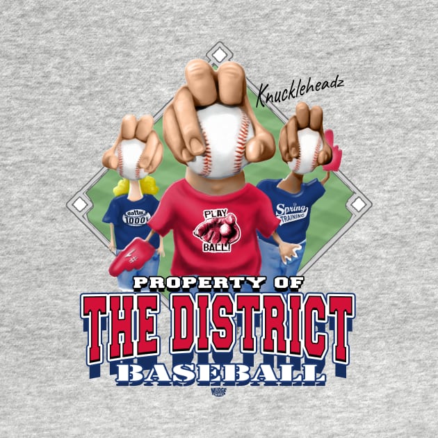 Knucklehead for The District Baseball by MudgeSportswear